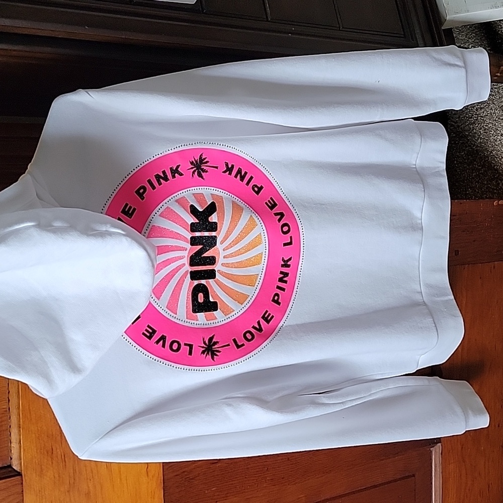 Pink zippered hoodie
